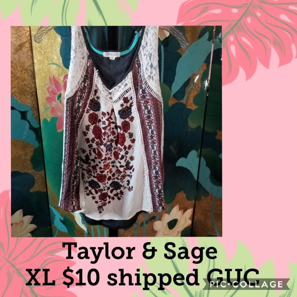 Taylor & Sage sleeveless blouse